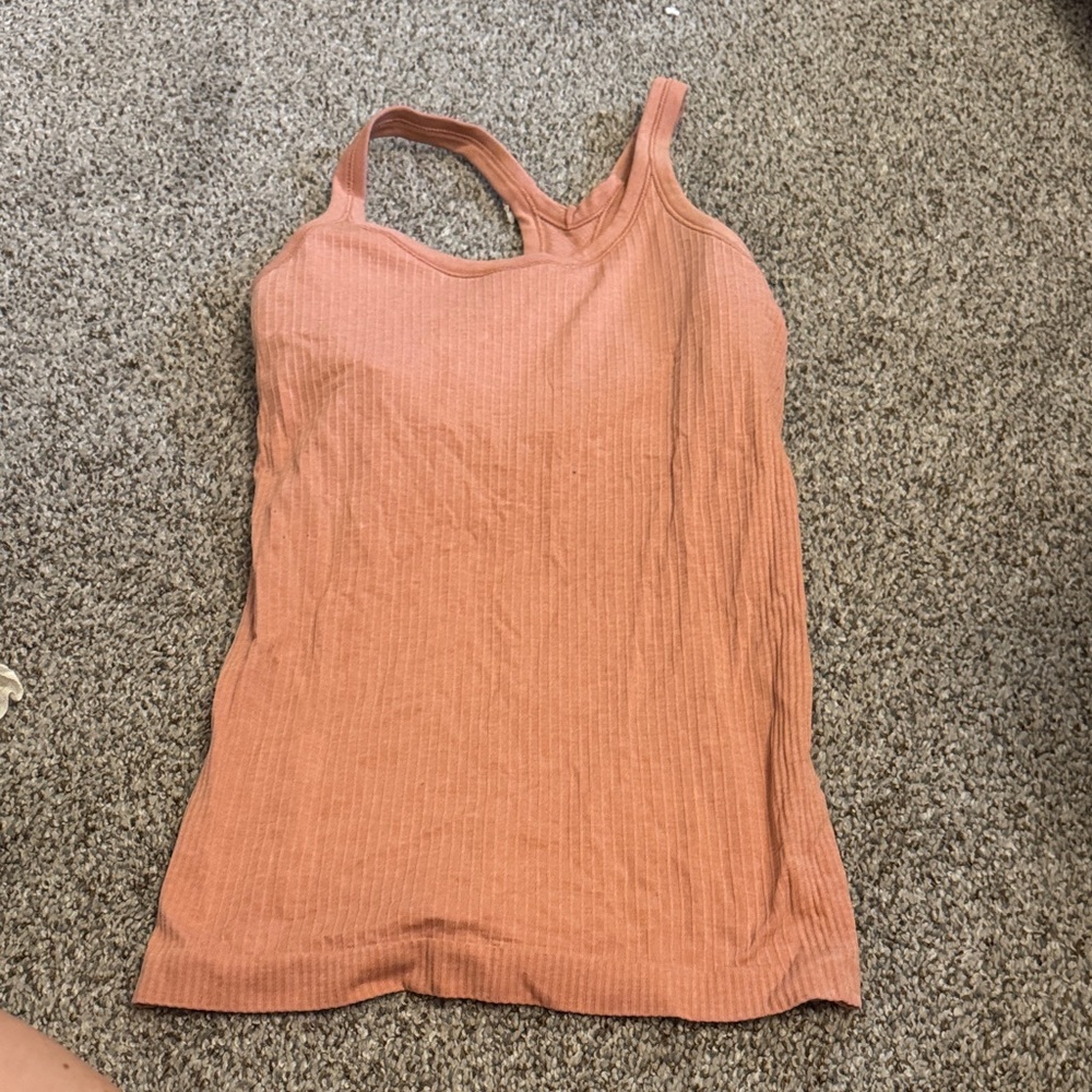 lululemon athletica Ribbed Tank Top - Coral